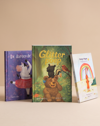 Boekenbundel: Glitterpoep, Haasje Heppie & De Dansende Koe